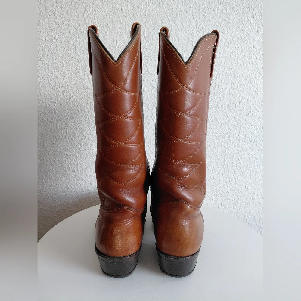 HH Double H Western Cowboy Rodeo Farm Leather Boots